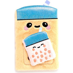 KAWAII - Boba the Bubble Tea - Premium Fluffy Notebook + 1 Mini