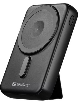 Sandberg Wireless Magsafe Power Bank 10000mAh 15W με Θύρα USB-A & Θύρα USB-C Black
