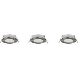 Σετ Φωτιστικών Οροφής HIMAL - LED 3x3,5W - 3x450lm - 2700K + 4000K - Νίκελ Ματ - IP65 - DIP Switch - 635110307