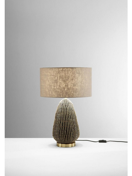 Luce Πορτατίφ LED με Καφέ Καπέλο και Βάση I-POSIDONIA-L 8031414931514
