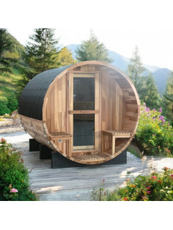 Insportline Barrel Sauna Viduor 600 Cedar Wood Σάουνα 6 Ατόμων 27406