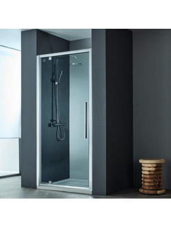 Καμπίνα Ντουζιέρας Devon Pivot Clean Glass PF70C-100 και F3/195-100 με 1 ανοιγόμενo φύλλo 71-74x195cm Chrome