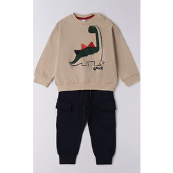 Ido Σετ με Αθλητική Φόρμα Dinosaur Tracksuit 4F719-00-0436-446224 Μπεζ Αγόρι