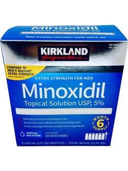 Kirkland Signature Minoxidil 5% - Λοσιόν Μαλλιών κατά της Τριχόπτωσης (6 x 60ml)