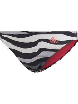 Adidas Performance Animal Print Αθλητικό Γυναικείο Μαγιό Μαύρο Άσπρο GJ0571