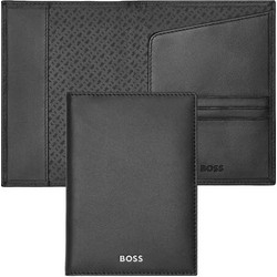 BOSS Θήκη Διαβατηρίου από δέρμα Black HLP403A