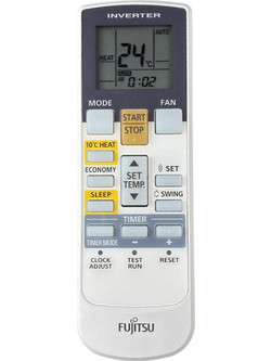 Fujitsu AR-RAH1U / AH-RAH1E / UTY-LNHG Τηλεχειριστήριο Κλιματιστικού με LCD Οθόνη, Χρονοδιακόπτη & Πλήρη Συμβατότητα με 100+ Μοντέλα Fujitsu