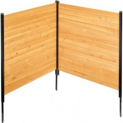 Φράχτης Ιδιωτικότητας VEVOR από Ξύλο, 38" (96,5 cm) Π x 42" (106,7 cm) Μ, 2 Πάνελ Στερεά Οθόνη Φράχτη Κλιματιστικού, Περίβλημα Εξοπλισμού Πισίνας με Μεταλλικούς Πάσσαλους, Εύκολη Εγκατάσταση DIY, Κρυψ
