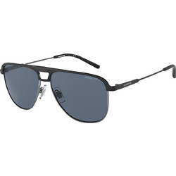 Arnette AN3082 733/55 Ανδρικά Γυαλιά Ηλίου Aviator Μεταλλικά Μαύρα με Μαύρο Polarized Φακό