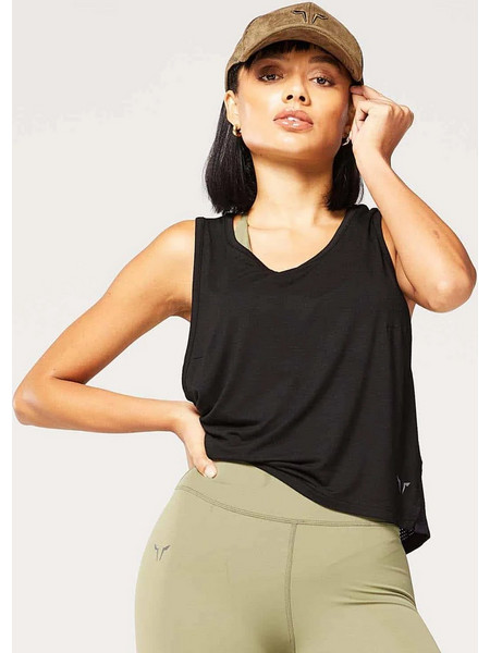 CODE MESH BACK TANK - BLACK