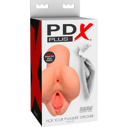 Pipedream PDX Plus Pick Your Pleasure Stroker Skin Pocket Pussy & Anal Αυνανιστήρι Flesh