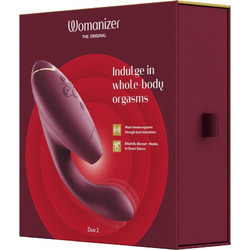 Womanizer Duo 2 Κλειτοριδικός Δονητής Μπορντό