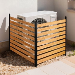 Ξύλινος Φράχτης Ιδιωτικότητας VEVOR, 1219 x 1244 x 1219 mm Φράχτης Κλιματιστικού, 2 Πάνελ Στερεό Ξύλινο Εξωτερικό Διαχωριστικό Ιδιωτικότητας με Μεταλλικούς Πάσσαλους, Μεταλλικό Πλαίσιο, Φράχτες Απόκρυ