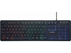 Gembird Rainbow KB-UML-02 Black Gaming Πληκτρολόγιο RGB