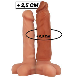 VirilXL Extra Comfort Sleeve V5 Κάλυμμα Επιμήκυνσης Πέους Καφέ
