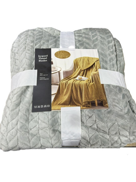 Κουβέρτα 220x240 Υπέρδιπλη 320gsm Fleece Palatex Tango- Light Green
