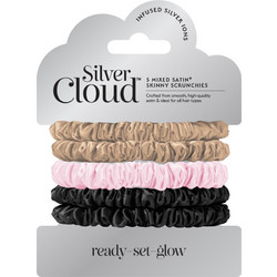 Silver Cloud Skinny Scrunchie Combo Pack Σατέν Λαστιχάκια Μαλλιών 5τμχ Silver Cloud Skinny Scrunchie Combo Pack Σατέν Λαστιχάκια Μαλλιών 5τμχ