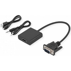 Μετατροπέας με καλώδιο VGA σε HDMI Θηλυκό με ήχο - Standard (S3211-10) S3211-10