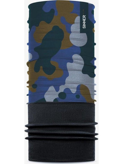 SINNER Men Fleece Bandana - CAMO BLUE - SIWE-659-50-00