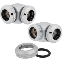 Corsair OD Fitting Pipe Hydro X Series XF Hardline 90 12mm Twin Pack - Chrome - CX-9052021-WW