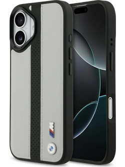 BMW M Perforated Stripe Logo MagSafe Back Cover Gray (iPhone 17)