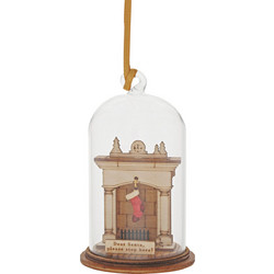 Santa Please Stop Here Hanging Ornament 8,5 cm