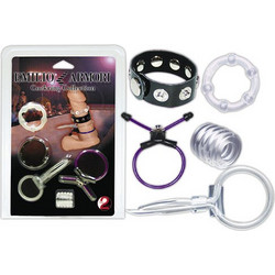 You2Toys Emilio Armori Cock Rings Σετ Ρυθμιζόμενα Ελαστικά Δαχτυλίδια Πέους Σιλικόνης Διαφανή 5τμχ