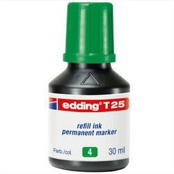 Εdding Τ-25 Ανεξίτηλο Μελάνι 30ml Πράσινο - 01.Τ-25/4