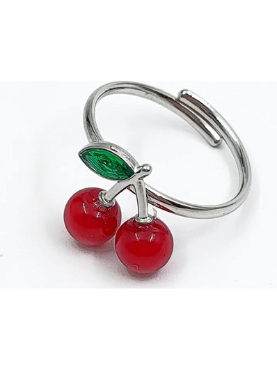 Cherry ring silver