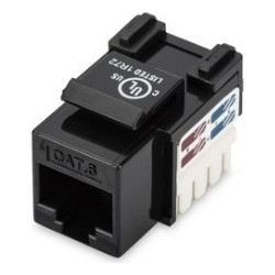 DIGITUS KEYSTONE CAT6 CLASS E ΜΑΥΡΟ
