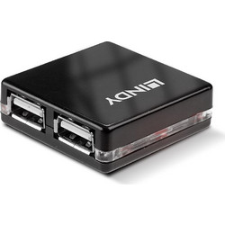 Lindy 42742 USB Hub 2.0 USB-A με 4 Θύρες USB-A
