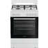 Indesit IS67M4KHW/E Κουζίνα Ηλεκτρική 73lt με Εστίες Αερίου & Ρεύματος 60cm