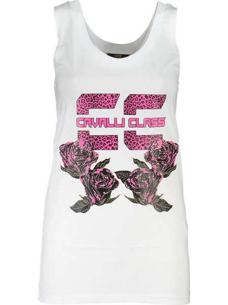 CAVALLI CLASS WOMEN'S TANK TOP WHITE Λευκό