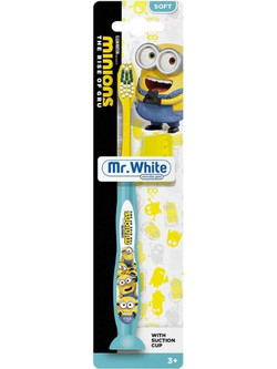 Mr.White Minions Kids Παιδική Οδοντόβουρτσα Μπλε Κίτρινη