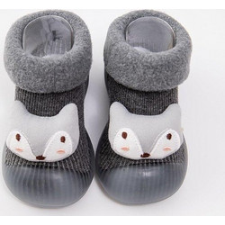 CHILDRENLAND STOPPER SOCKS DW4500-3 GREY FOX