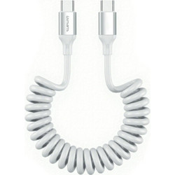 4smarts Cable spiral USB-C do USB-C 100W white - (541600)