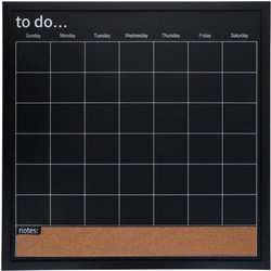 Εβδομαδιαίο Planner ArtiCasa με διαστάσεις 56x56x1,5cm - Μαύρο