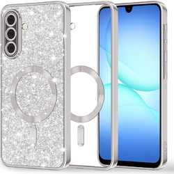 Techsuit Luxury Glitter MagSafe Θήκη Samsung Galaxy A17 4G / A17 5G / M17 Silver