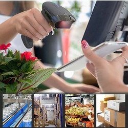 Qoltec Wireless barcode scanner 1D 2D | 2.4GHz - (50856)