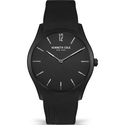 Kenneth Cole Ανδρικό Ρολόι με Μαύρο Καουτσούκ Λουράκι KCWGM2122601