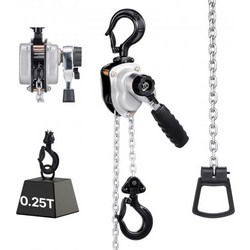 VEVOR Χειροκίνητος Ανυψωτήρας Αλυσίδας 1/4T 250KG με Σύστημα Φρένου και Περιστρεφόμενους Γάντζους MNKSBHLHL14T5QFC1001V0