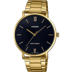 Casio Ανδρικό Ρολόι με Χρυσό Μεταλλικό Μπρασελέ MTP-VT01GB-1B