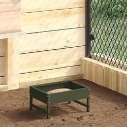 VidaXL Ταΐστρα για Πουλιά Ελιά Πράσινη 80 x 28 x 13.5 cm