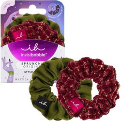 Invisibobble Sprunchie Duo Mystica Merry for Love Λαστιχάκια Μαλλιών, 2τμχ