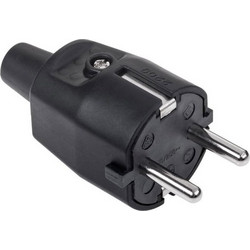 Σούκο Φις 16A/250V Μαύρο (DM-3174)