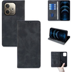 Sonique Vintage Magnet Θήκη Πορτοφόλι για Oppo A5 Pro 5G Μαύρο