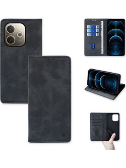 Sonique Vintage Magnet Θήκη Πορτοφόλι για Oppo A5 Pro 5G Μαύρο