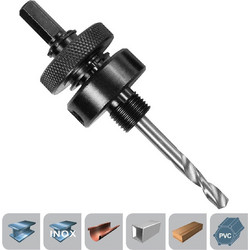 Ingco HSA02 Οδηγός Ποτηροτρυπάνων Μετάλλου 32-210mm