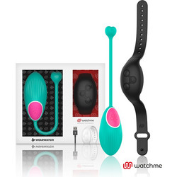 Wearwatch Egg Wireless Watchme Δονητής Egg για Ζευγάρια με Τηλεχειριστήριο Μαύρος Πράσινος
