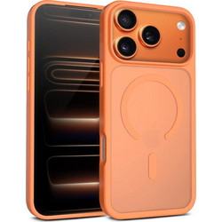 Crong Hybrid Matte Magnetic - MagSafe iPhone 17 Pro Max Case (Orange) - (CRGHMMIP1769PORG)